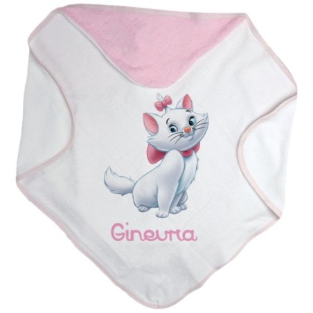 Accappatoio neonata personalizzato con nome minou