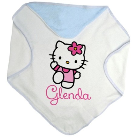 Accappatoio neonata personalizzato con nome hello kitty Cartoon