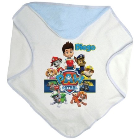 Accappatoio neonato personalizzato con nome personaggi...
