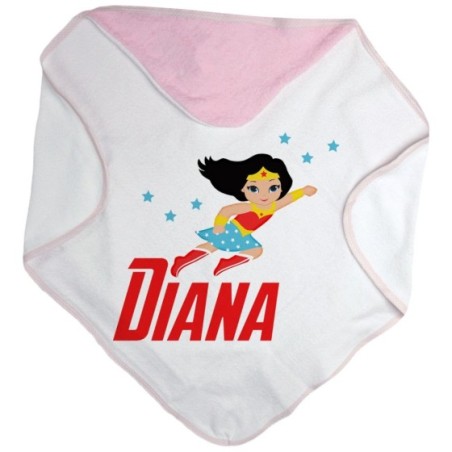 Accappatoio neonata personalizzato con nome baby wonder...