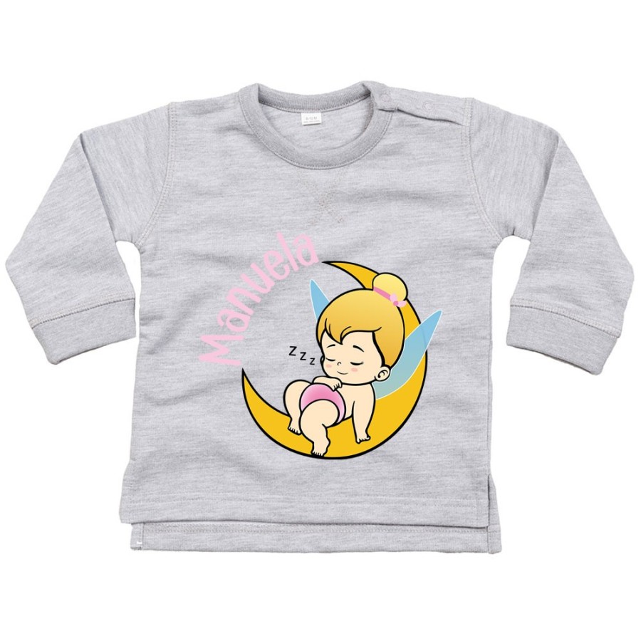 Felpa neonata personalizzata con nome baby trilli Divertenti