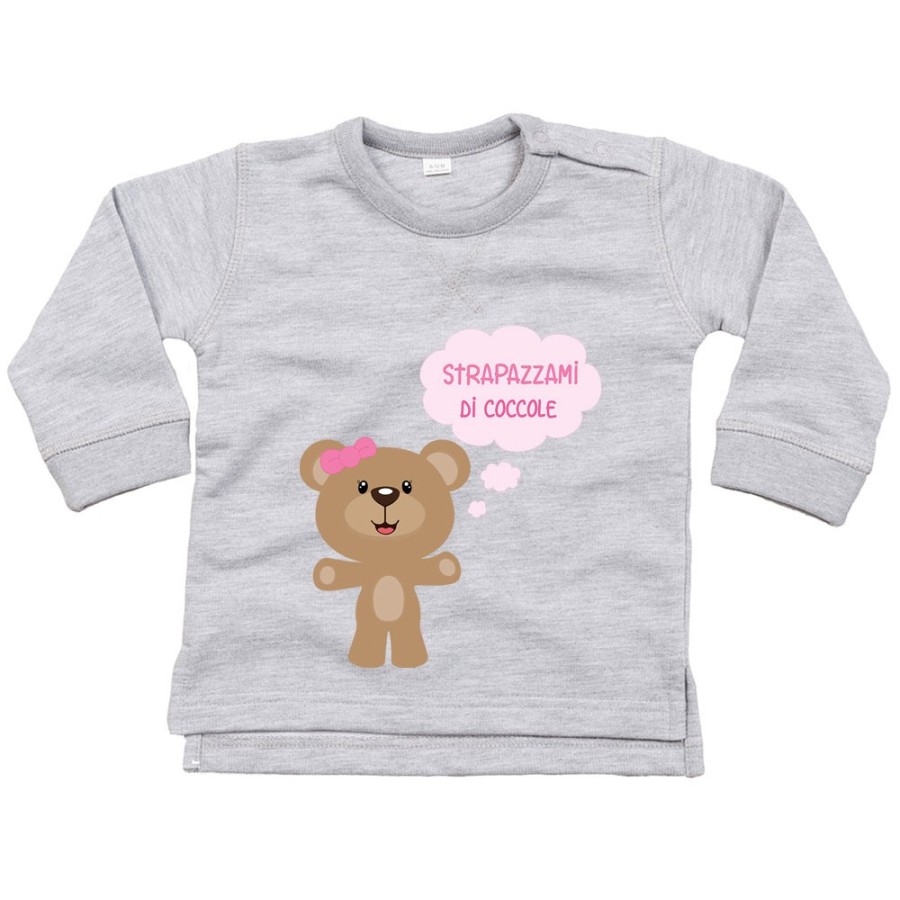 Felpa neonato strapazzami di coccole Divertenti