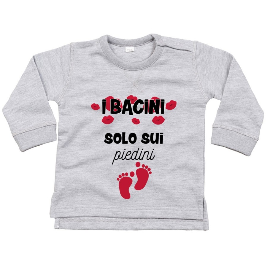 Felpa neonato i bacini solo sui piedini Divertenti