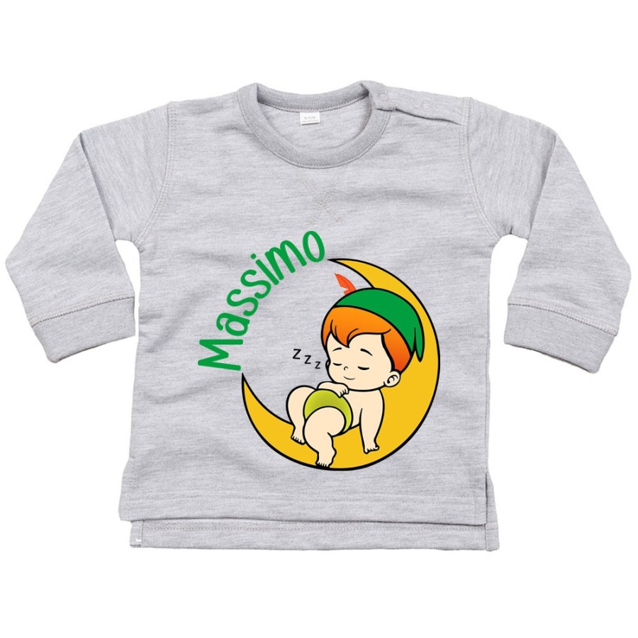 Felpa neonato personalizzata con nome baby peter Divertenti