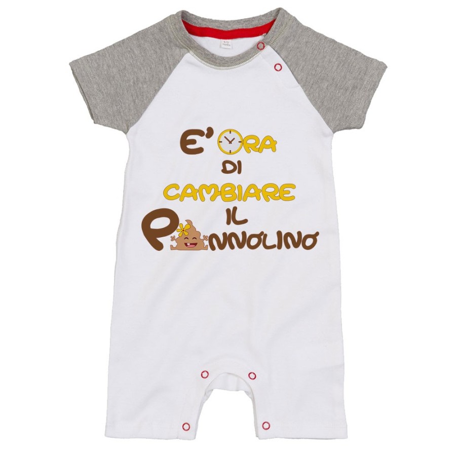 Pagliaccetto neonato è ora di cambiare il pannolino Divertenti