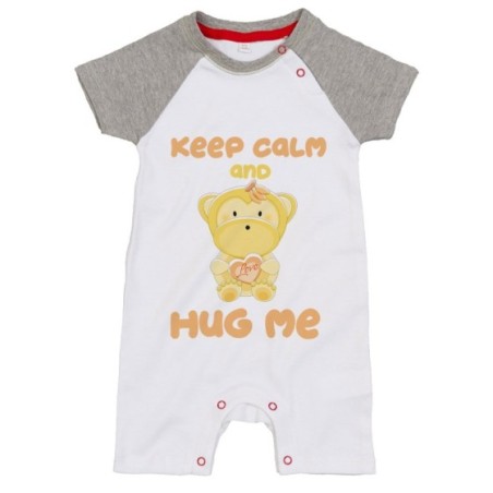 Pagliaccetto neonato keep calm and hug me