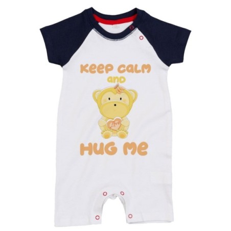 Pagliaccetto neonato keep calm and hug me Divertenti