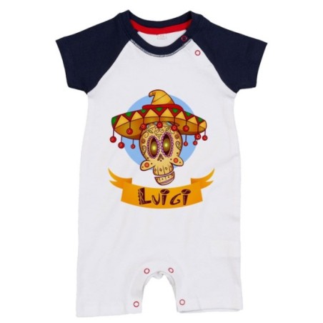 Pagliaccetto neonato personalizzato con nome sombrero