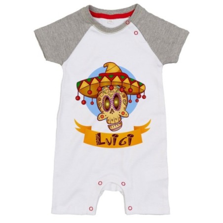 Pagliaccetto neonato personalizzato con nome sombrero Divertenti