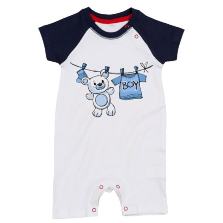 Pagliaccetto neonato boy girl con orsetto Divertenti