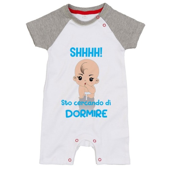Pagliaccetto neonato shhhh sto cercando di dormire Divertenti