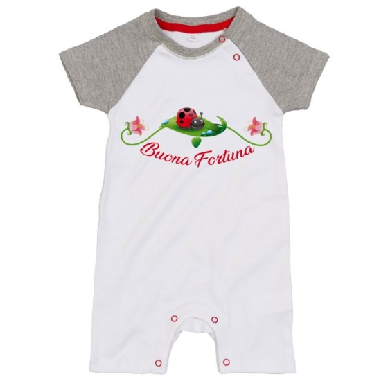 Pagliaccetto neonato buona fortuna coccinella Divertenti