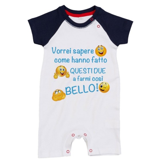 Pagliaccetto neonato vorrei sapere come hanno fatto questi due a farmi così bello Divertenti