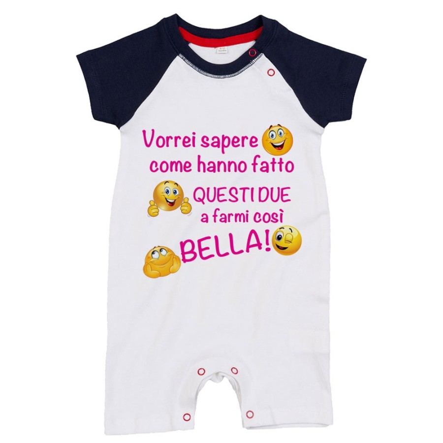 Pagliaccetto neonato vorrei sapere come hanno fatto questi due a farmi così bello Divertenti