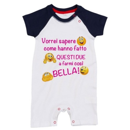 Pagliaccetto neonato vorrei sapere come hanno fatto questi due a farmi così bello Divertenti