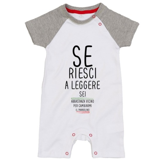 Pagliaccetto neonato se riesci a leggere sei abbastanza vicino per cambiarmi il pannolino Divertenti