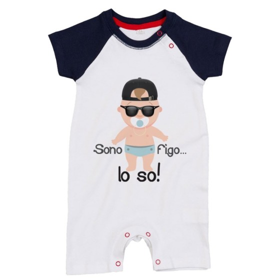 Pagliaccetto neonato sono figo lo so streetwear Divertenti