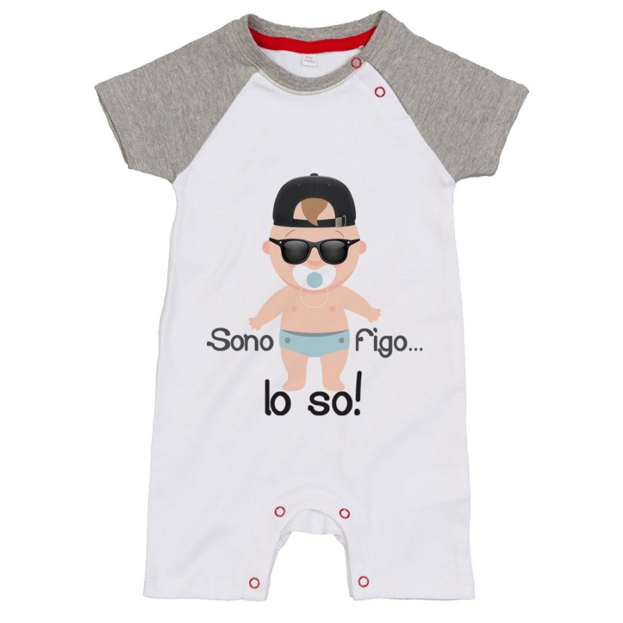 Pagliaccetto neonato sono figo lo so streetwear Divertenti