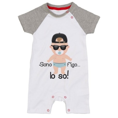 Pagliaccetto neonato sono figo lo so streetwear Divertenti