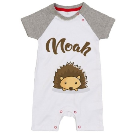Pagliaccetto neonato personalizzato con nome baby riccio Divertenti