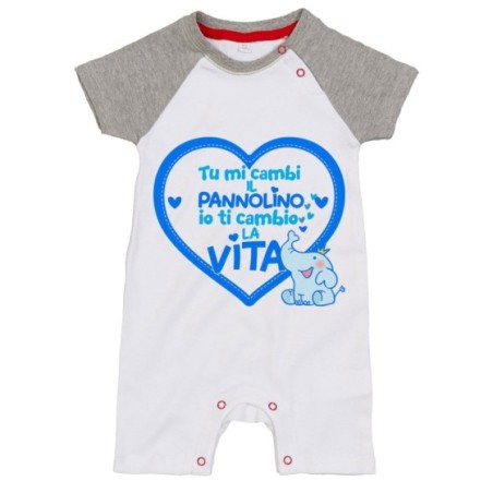 Pagliaccetto neonato tu mi cambi il pannolino io ti...