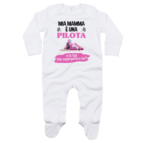 Tutina neonato il mio papà la mia mamma è un pilota una pilota e il tuo la tua che superpotere ha