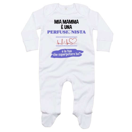 Tutina neonato il mio papà la mia mamma è un perfusionista una perfusionista e il tuo la tua che superpotere ha