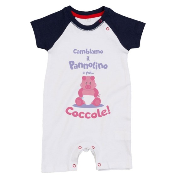 Pagliaccetto neonato cambiamo il pannolino e poi coccole Divertenti