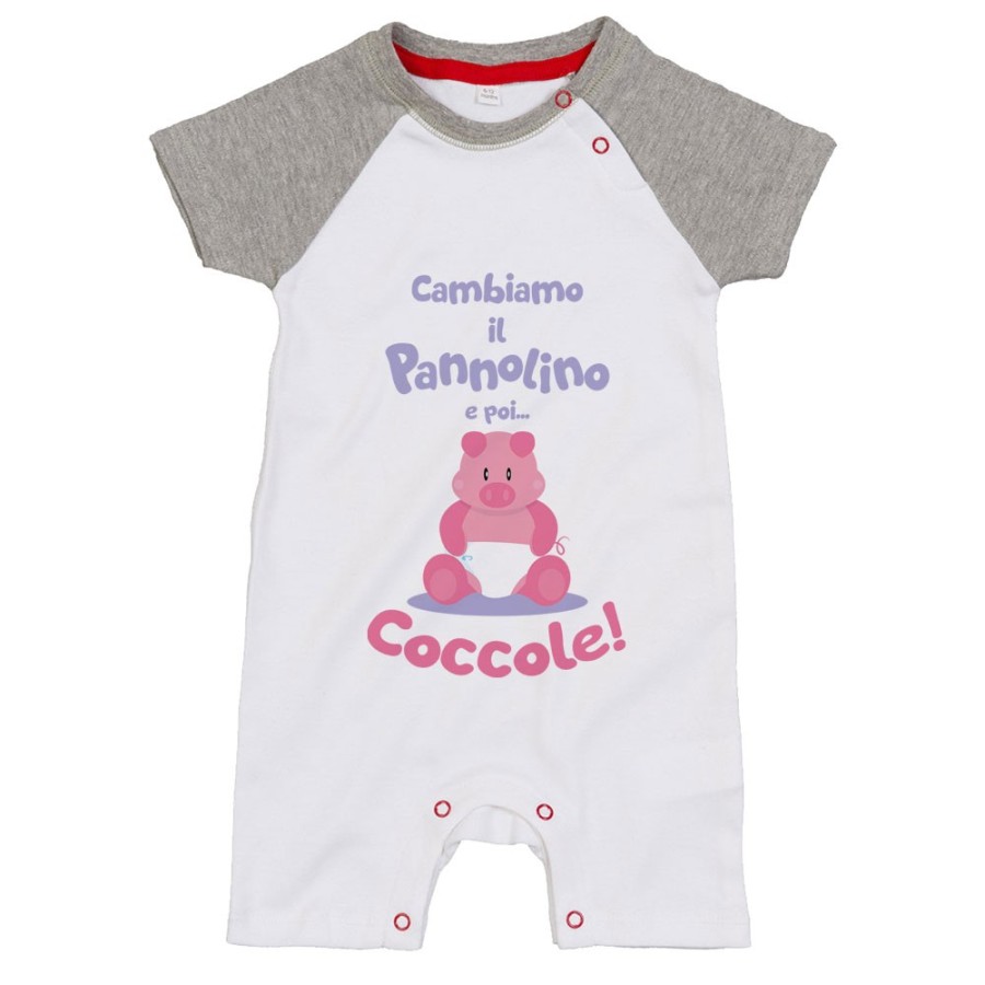 Pagliaccetto neonato cambiamo il pannolino e poi coccole Divertenti