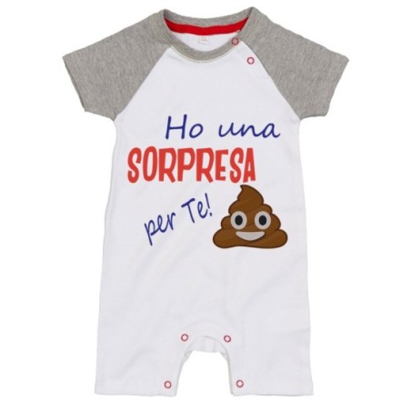Pagliaccetto neonato ho una sorpresa per te Divertenti