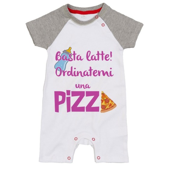 Pagliaccetto neonato basta latte ordinatemi una pizza Divertenti