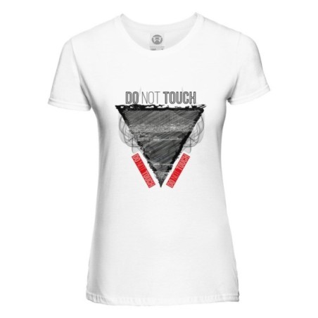 T-shirt donna do not touch naples smoke seafront
