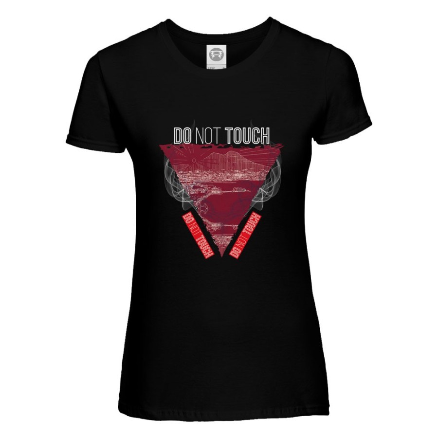 T-shirt donna do not touch naples smoke seafront DNT