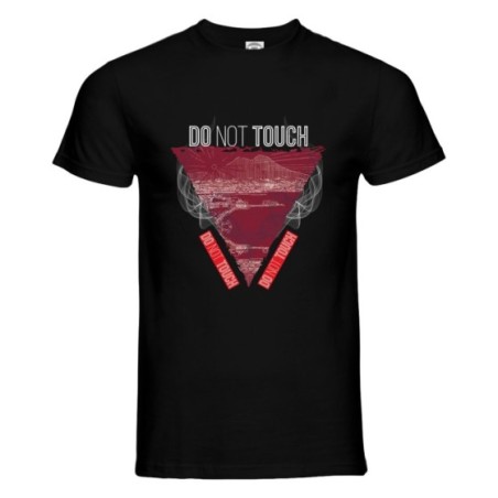 T-shirt uomo do not touch naples smoke seafront