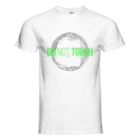 T-shirt uomo do not touch the world neon edition