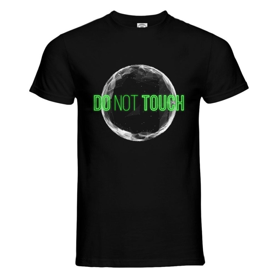 T-shirt uomo do not touch the world neon edition DNT