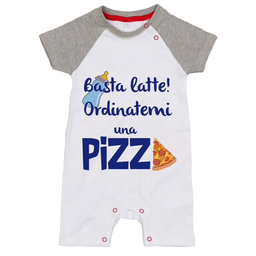 Pagliaccetto neonato basta latte ordinatemi una pizza Divertenti