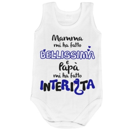 Body neonato mamma mi ha fatto bellissimo bellissima e...