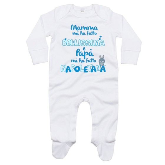 Tutina neonato mamma mi ha fatta bellissima e papà napoletana Sport