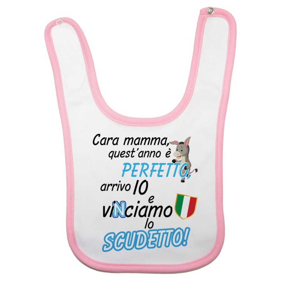 Bavaglino neonato caro papà quest'anno è perfetto arrivo io e vinciamo lo scudetto! Sport