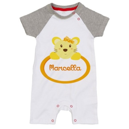 Pagliaccetto neonata personalizzato con nome topolina