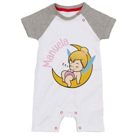 Pagliaccetto neonata personalizzato con nome baby trilli