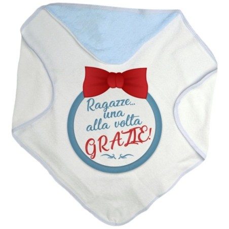 Accappatoio neonato ragazze una alla volta grazie