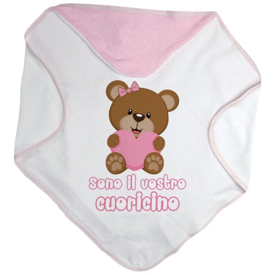 Accappatoio neonato sono il vostro cuoricino Divertenti