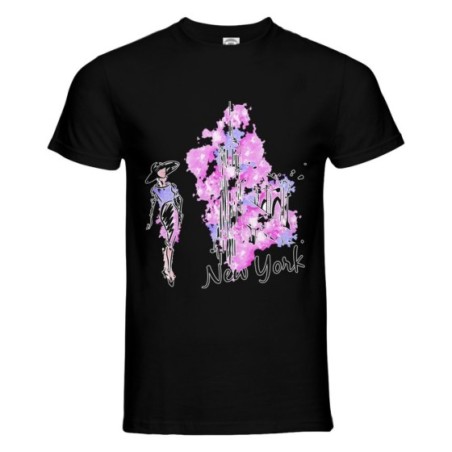 Maglia uomo new york watercolor stilizzata City