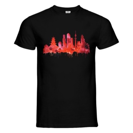 Maglia uomo tokyo watercolor City