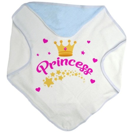 Accappatoio neonato prince princess con corona e stelle Divertenti