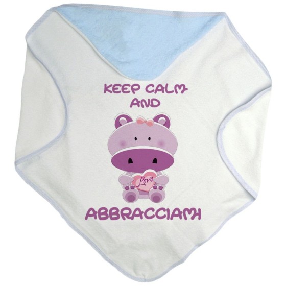 Accappatoio neonato keep calm and abbracciami Divertenti