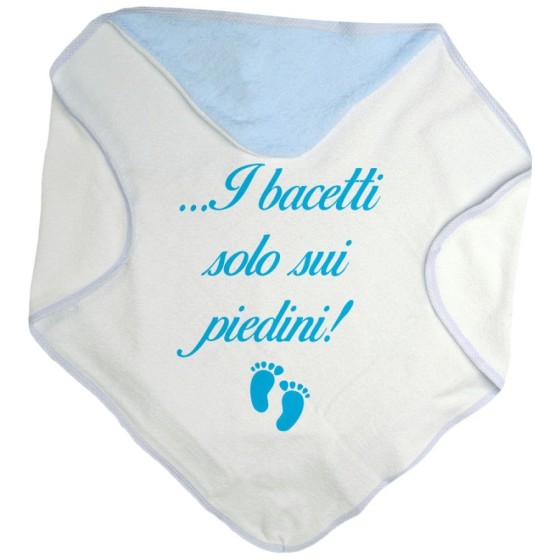 Accappatoio neonato i bacetti solo sui piedini! Divertenti