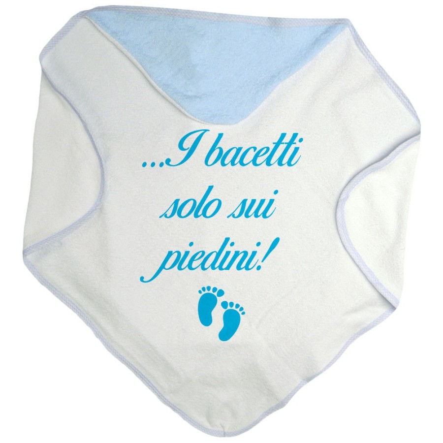 Accappatoio neonato i bacetti solo sui piedini! Divertenti